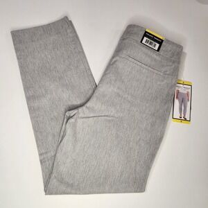 Hilary Radley Pants Womens Tummy Control Ankle Bottoms, Small Heather Light Gray